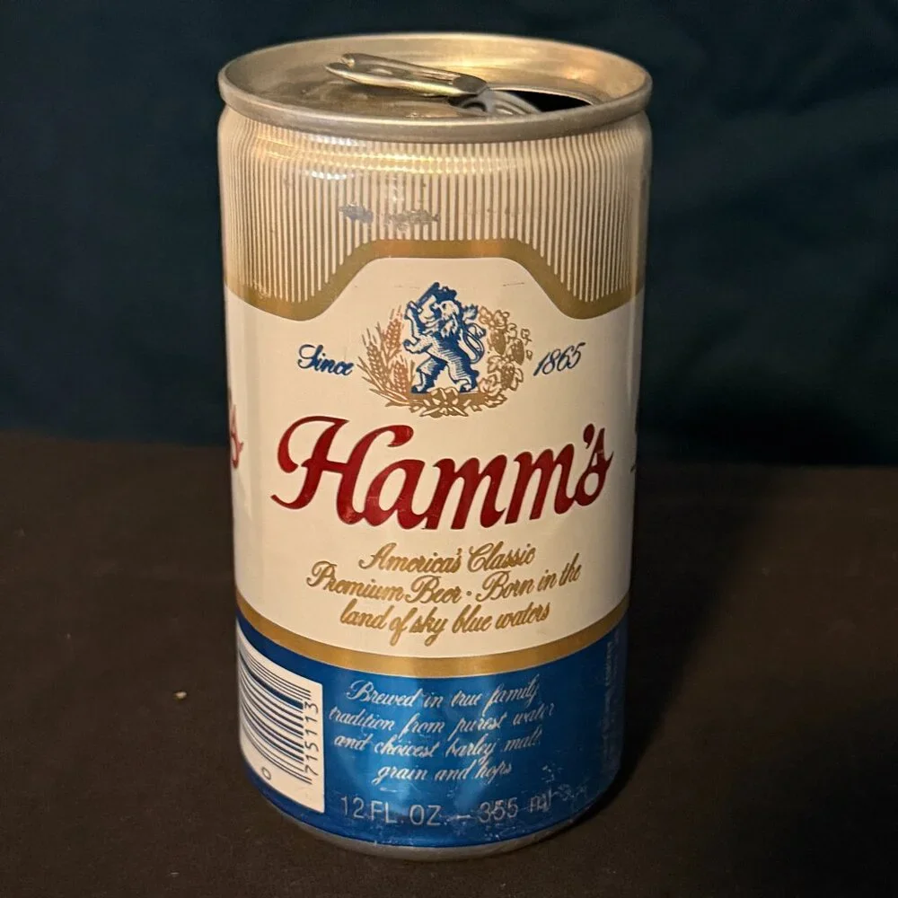 Hamm's vintage beer can